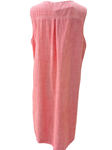 Vestido camisero sin mangas, de lino y algodón