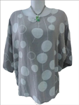 Blusa oversize, hasta 3XL, manga 3/4 (16€)