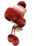 Gorro de invierno con pompones colgando
