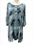 Blusón vestido mini evasé "Camuflaje colorido"
