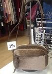 Bolsos bandolera pequeño, de antelina, cierre con cremallera