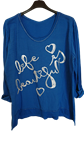 Camiseta casual de manga larga, tallas grandes 