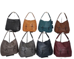 Bolso amplio shopper, estilo messenger, con cremallera