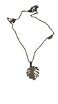 Collar de acero con Hoja de Helecho