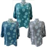 Blusa oversize, hasta 3XL, manga 3/4 (16€)