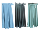 Pantalon tipo palazzo con cinturon a juego