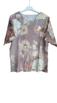 Blusa manga corta estampado flores