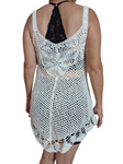 Vestido de tirante artesano de crochet