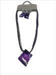 Conjunto de collar y pendientes a juego, basados en diseño trapezoidal