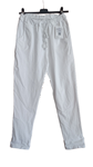 Pantalon colores lisos de cintura elastica