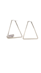 Pendientes de metal triangular