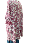 Blusa estampada de flores pequeñas, tallas grandes