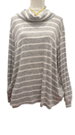 Jersey de cuello alto con rayas horizontales