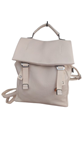 Mochila bolso mujer, con compartimentos, blanco crudo