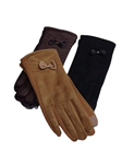 Guantes mujer polares, colores lisos. con índice táctil