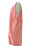 Vestido camisero sin mangas, de lino y algodón