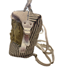 Mochila amplia de retales de tela