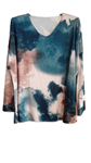 Camiseta fina de manga larga talla grande