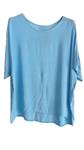 Blusa en manga corta, cuello redondo