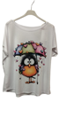 Camiseta de talla grande con dibujos