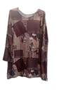 Camiseta larga de talla grande