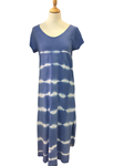 Vestidos de algodón, de tela camiseta tie-dye