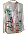 Camiseta de manga larga, con dibujo abstracto, edición limitada