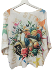 Jersey veraniego con estampados fantasia