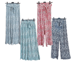 Pantalon palazzo plisado