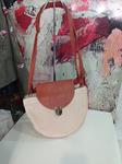 Bolso de rafia, bandolera de polipiel