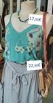 Blusa inspiración camiseta lencera, estampada