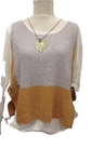 Chaleco doble color marron y gris