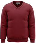 Jersey fino para hombre con cuello de pico