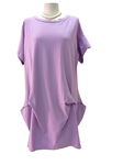 Vestido acamisetado, con bolsillos, tallas grandes