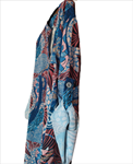 Vestido camisero, bajo desigual, estampado, tallas grandes