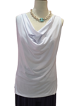 Blusa sin mangas, cuello en uve holgado