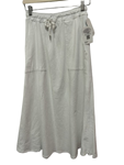 Falda larga de algodon con bolsillos