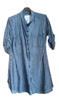 Vestido camisero de manga corta