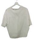Blusa de algodón troquelado de margaritas