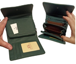 Monedero mediano de colores lisos