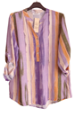 Blusa camisera de manga recogida