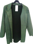 Chaqueta antelina con bolsillos