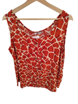 Blusa tirantes evasé con estampado Cebra