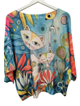 Jersey veraniego con estampados fantasia