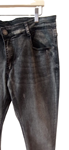 Pantalón tejano para hombre gris, efecto desgastado