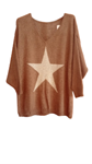 Jersey Estrella Talla grande y cuello pico