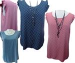 Blusas de lunares, con manga mariposa