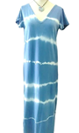Vestidos de algodón, de tela camiseta tie-dye