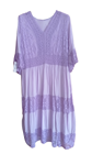 Vestido largo en manga corta