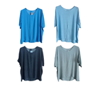 Blusa en manga corta, cuello redondo